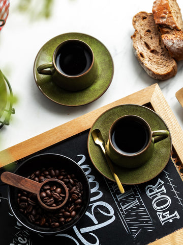 YHOSSEUN cozy coffee corner setup featuring the espresso set