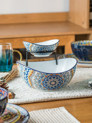 YHOSSEUN easy-clean ceramic for microwave, oven, dishwasher use.