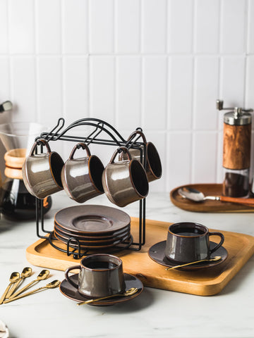 YHOSSEUN cups with stir spoons ideal for espresso rituals