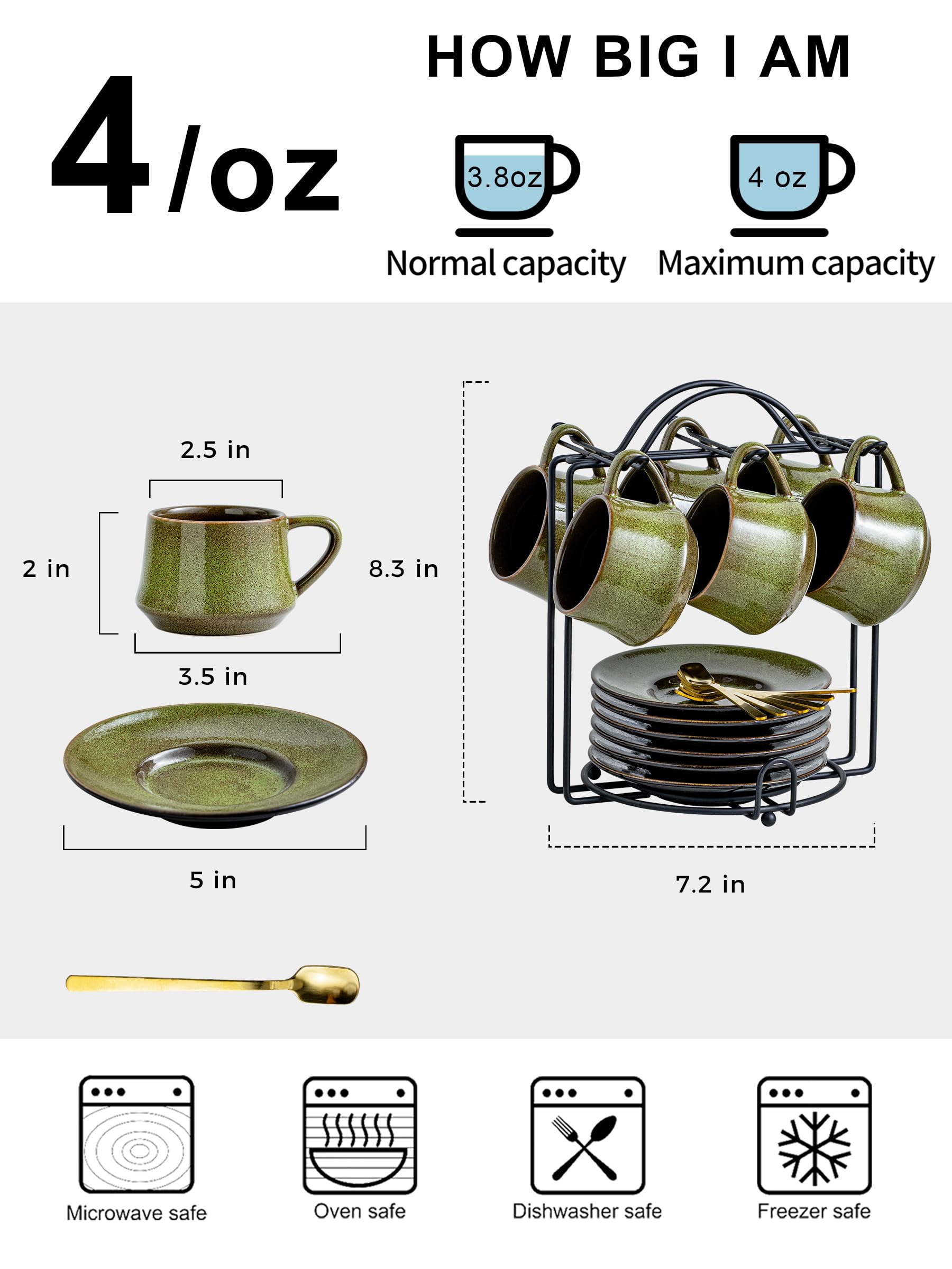 YHOSSEUN spoons complete the espresso set for stirring and serving