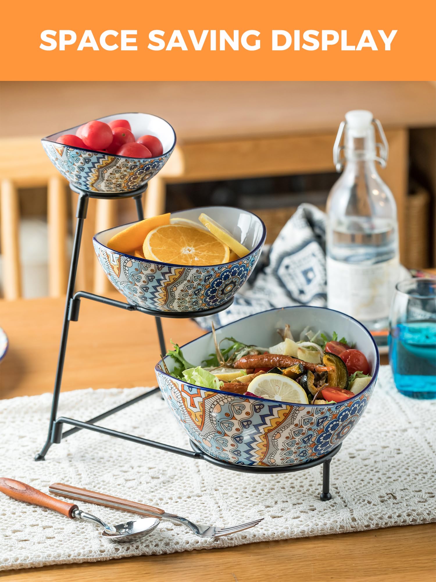 YHOSSEUN large 45oz salad bowl accommodates generous greens