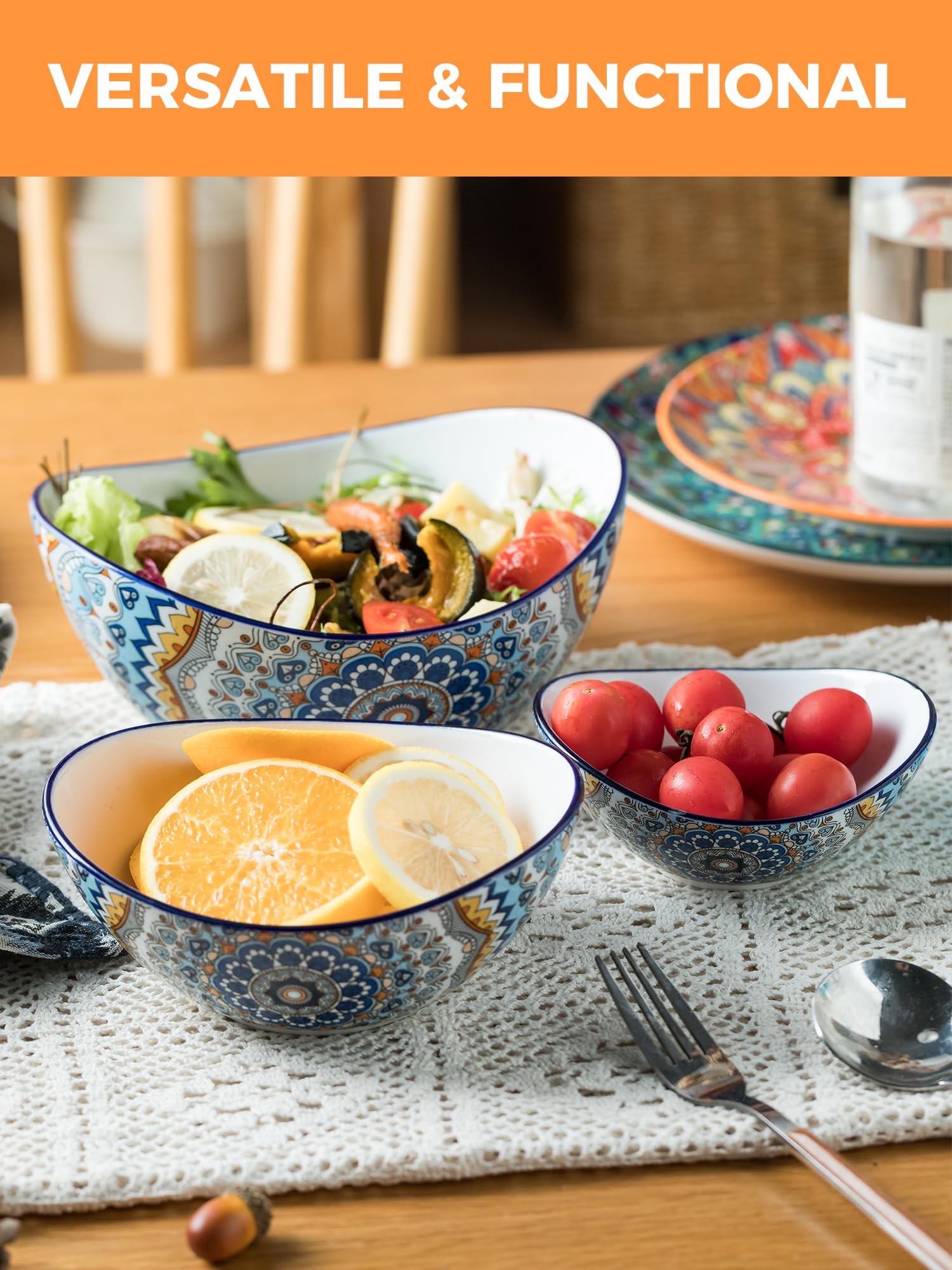 YHOSSEUN medium 17.5oz bowl pairs with side dishes and salads