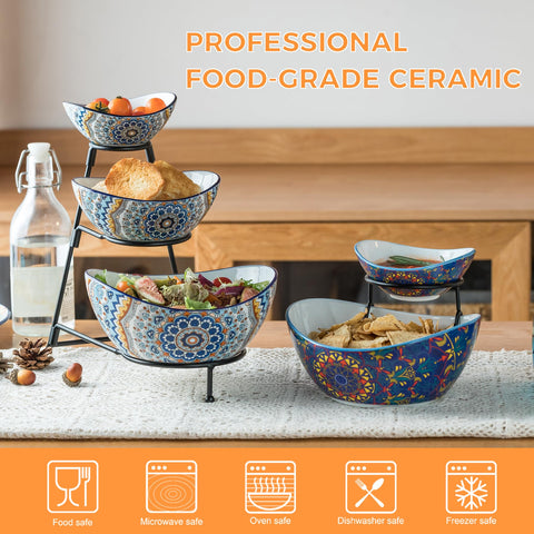YHOSSEUN porcelain serving trays create bright, inviting table setups