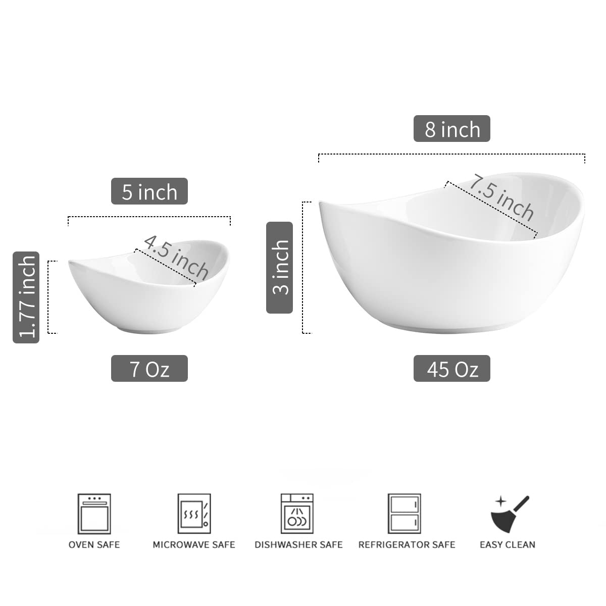 YHOSSEUN tiered porcelain serving bowls for organized dipping and snacking during parties.