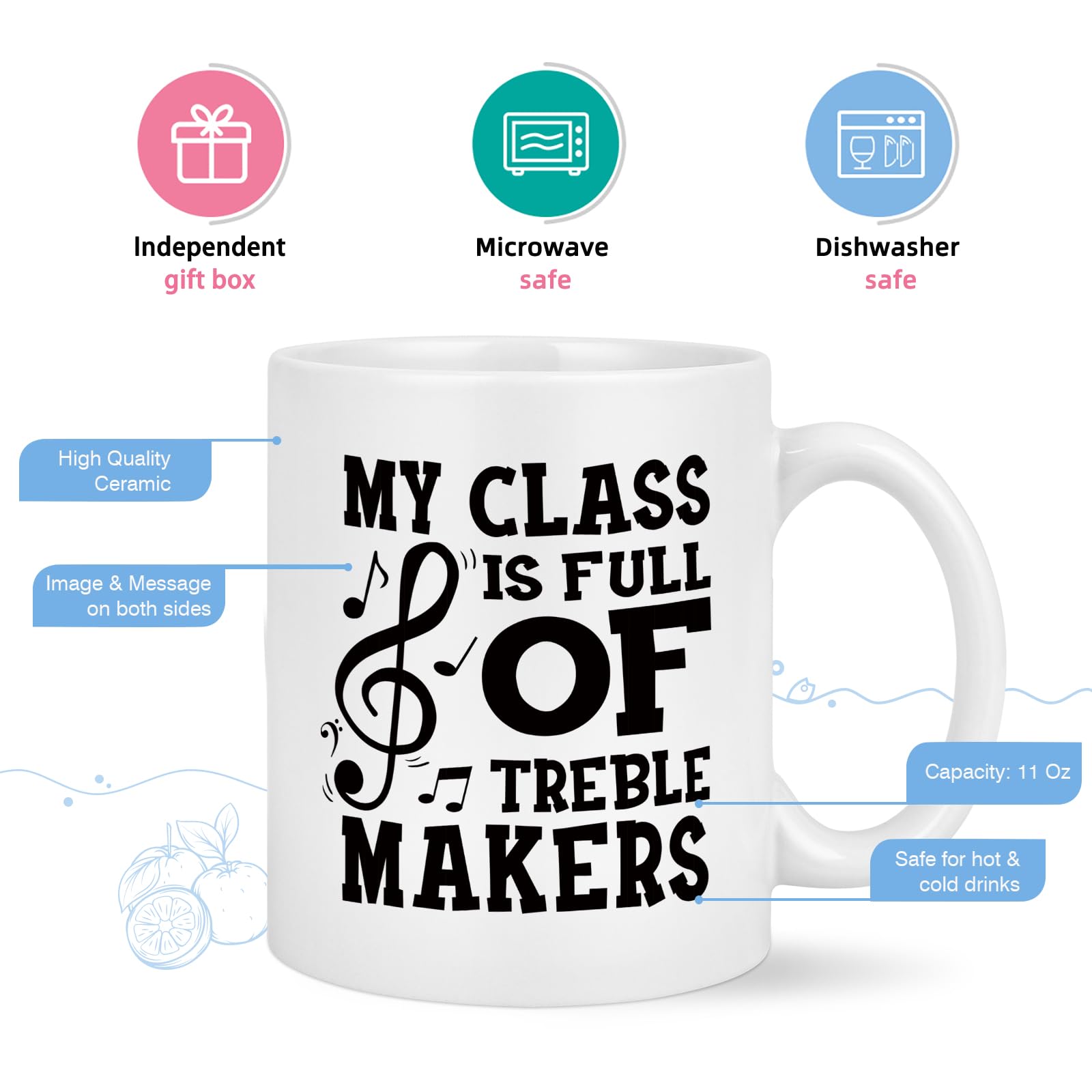 YHRJWN class full treble-makers mug, daily desk companion.