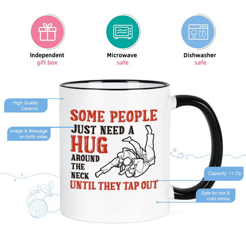 YHRJWN Jiu Jitsu mug gift-ready packaging for sports fans