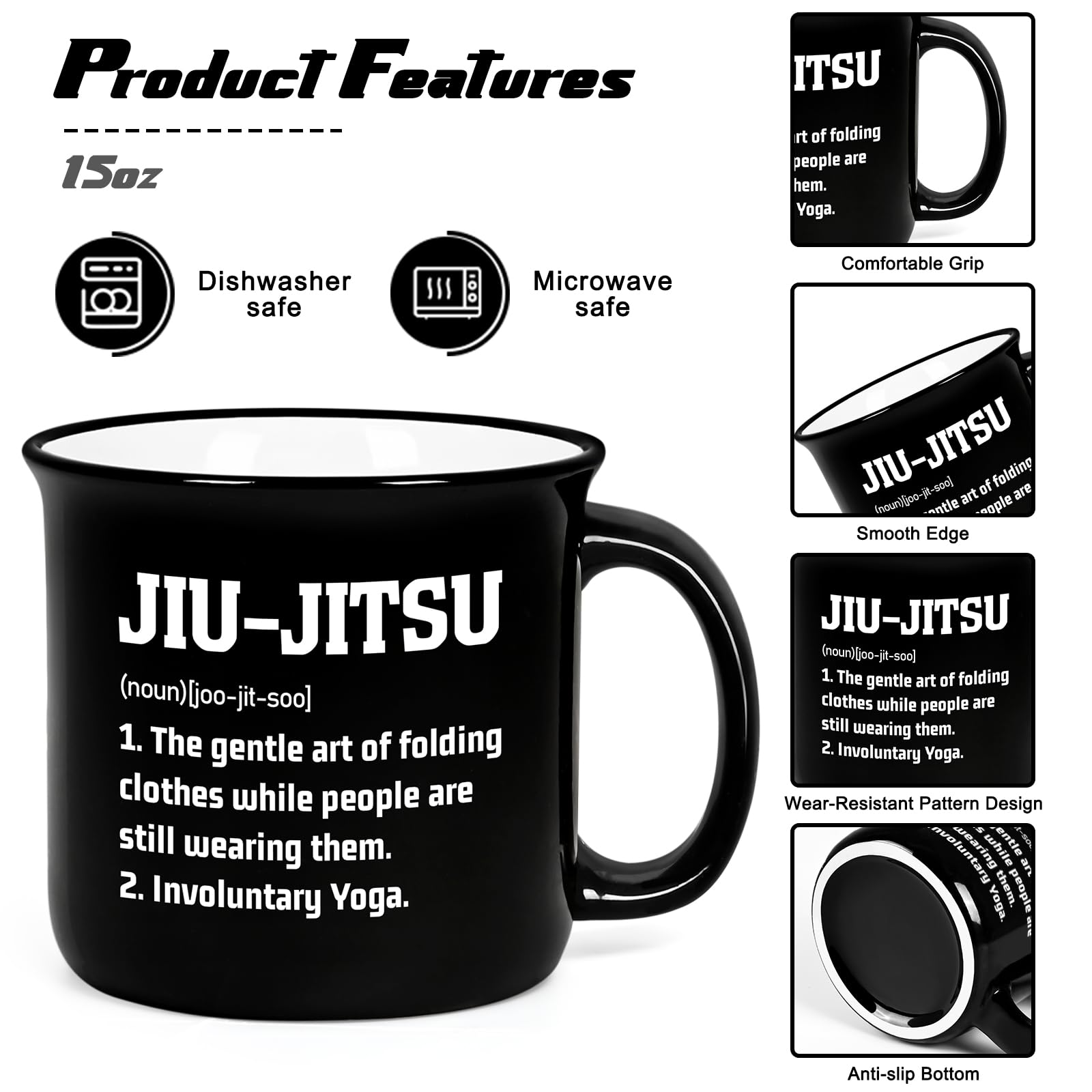 YHRJWN dishwasher-safe mug for easy cleanup after workouts.