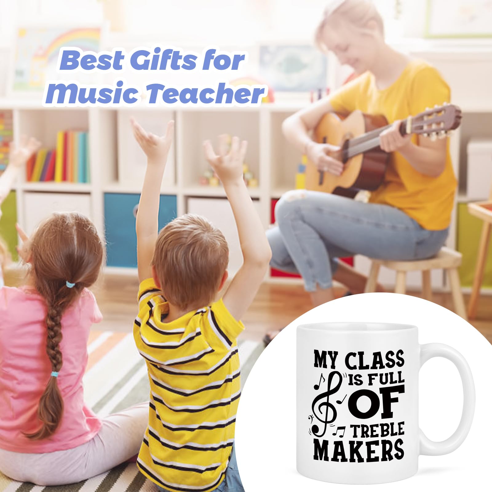 YHRJWN music teacher gift mug, side view for gifting.