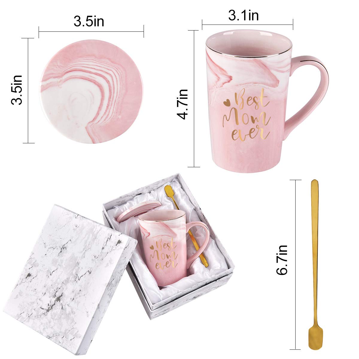 YHRJWN Pink mom mug ideal for thoughtful occasions