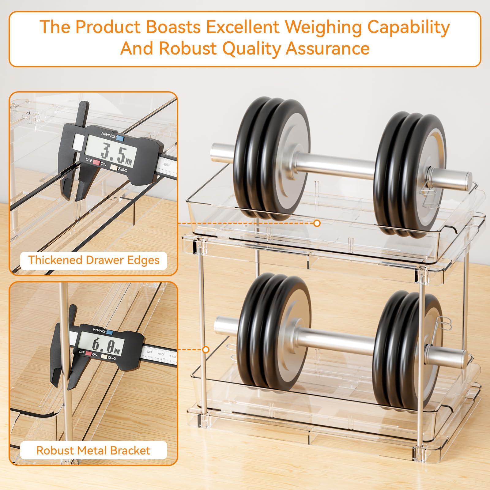 Yieach versatile storage for cosmetics, medicines, and cleaning supplies