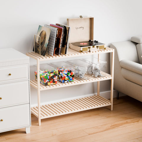 Yieach versatile storage bin fitting fridge, cabinet, and pantry shelves