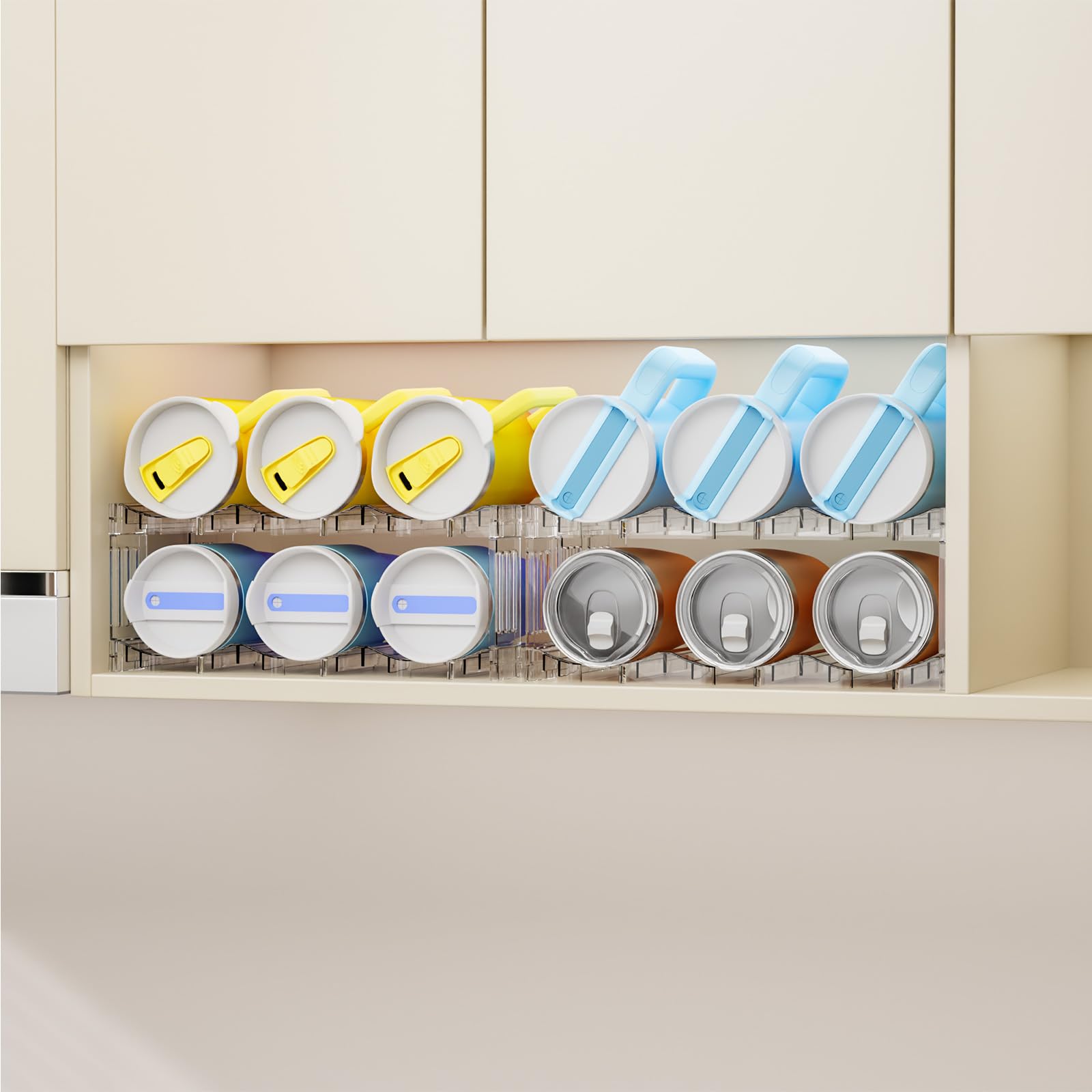 Yieach versatile storage for pantry, fridge, countertops and bars.