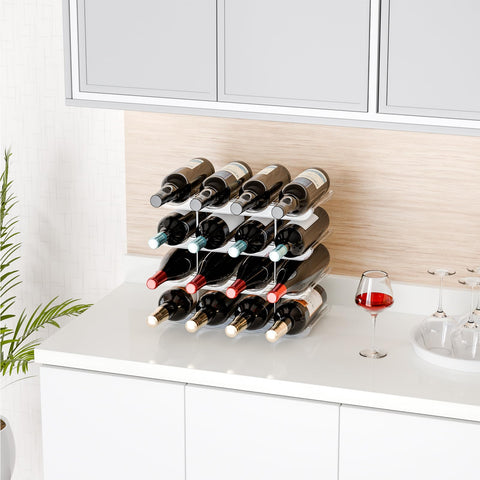 Yieach acrylic rack with wave design adds modern style to any room.