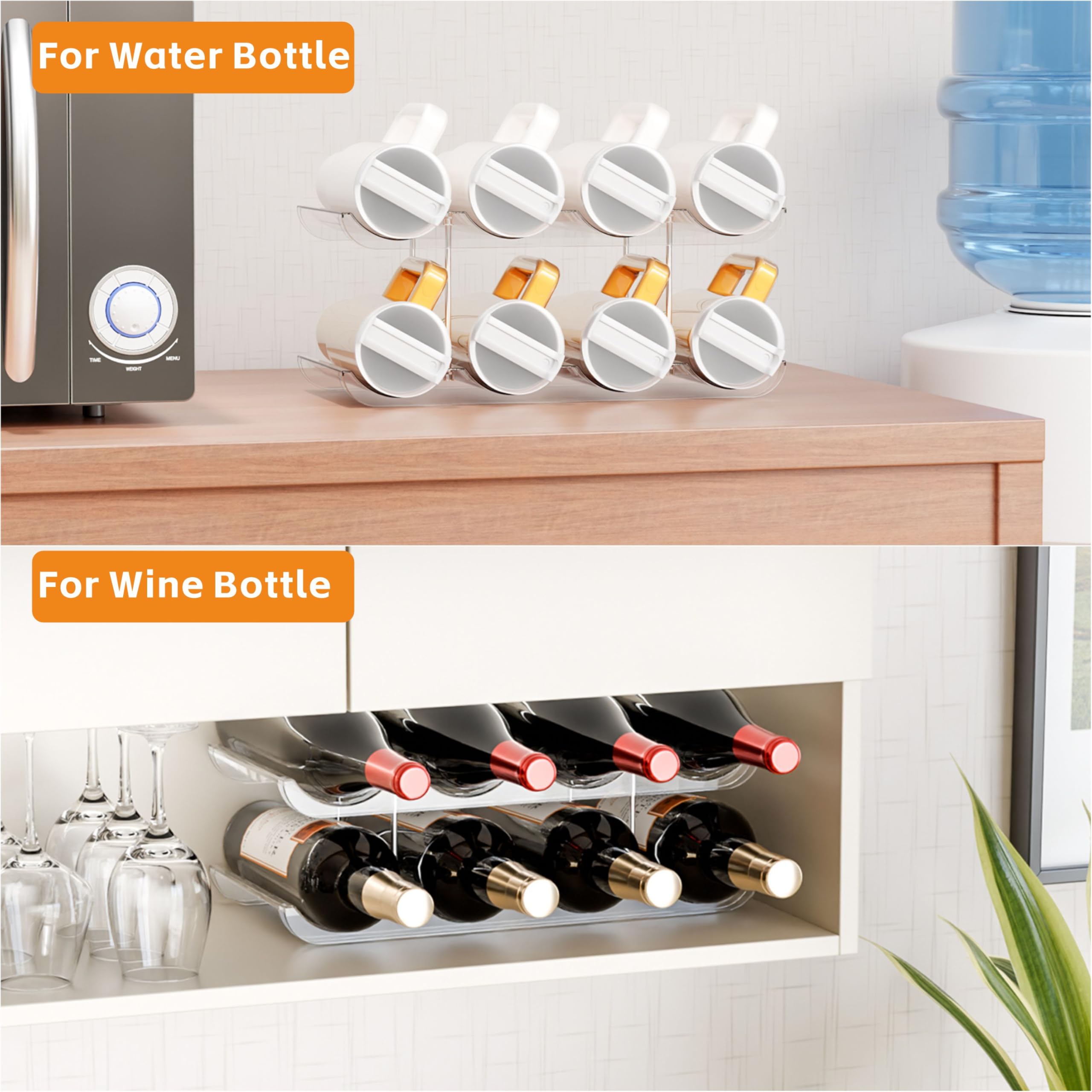Yieach Yeti tumbler holder demonstrates tidy storage and organized cups