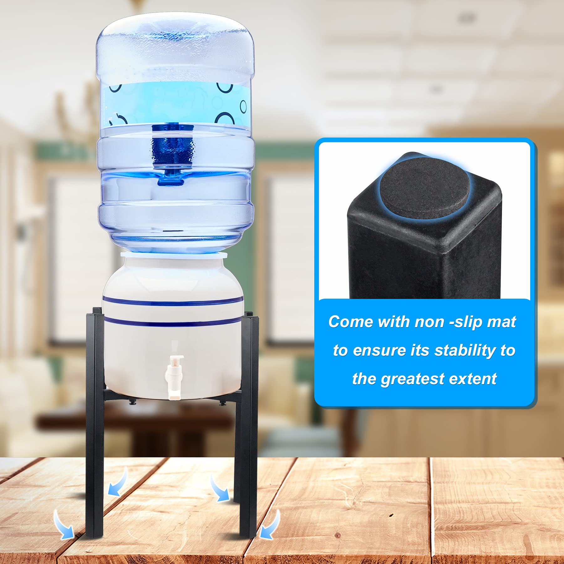 YiePhiot water filter stand counter-stable design for confident pouring.