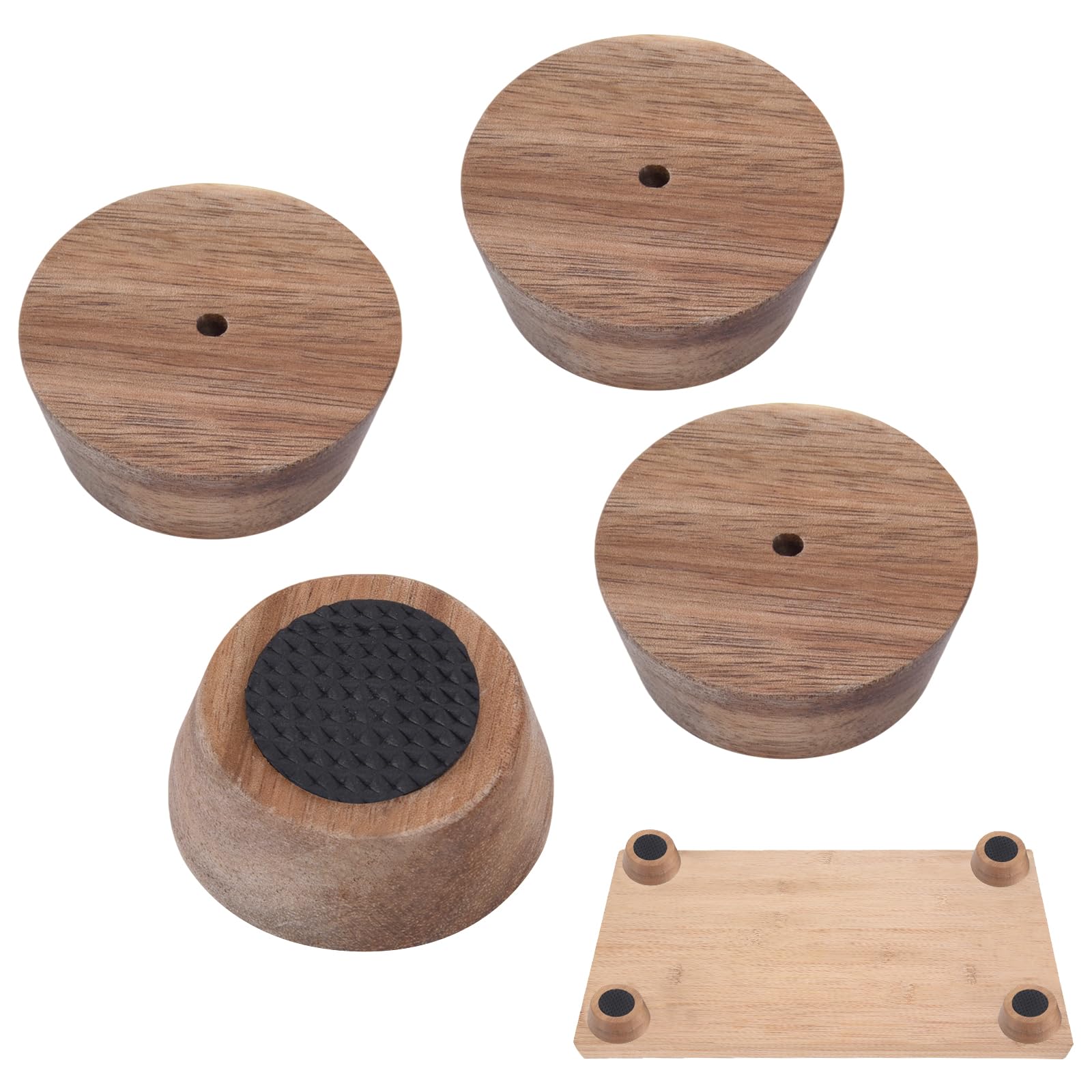 YiePhiot wooden cutting board feet offer stable support for safe food prep.