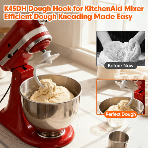 C-shaped kneading design of YIFOCUS K45DH for efficient yeast dough mixing.