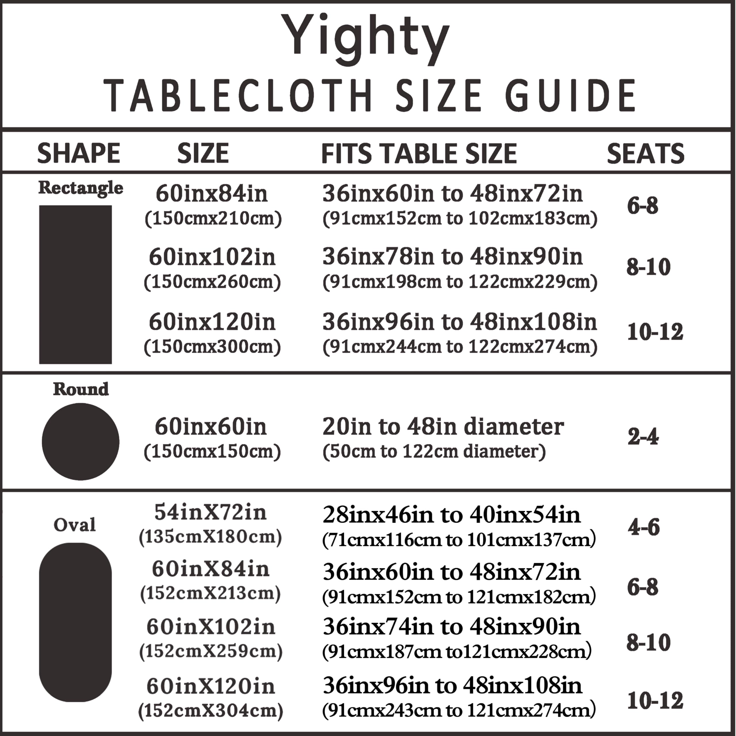 Yighty oval tablecloth ideal for holiday dining and family celebrations.