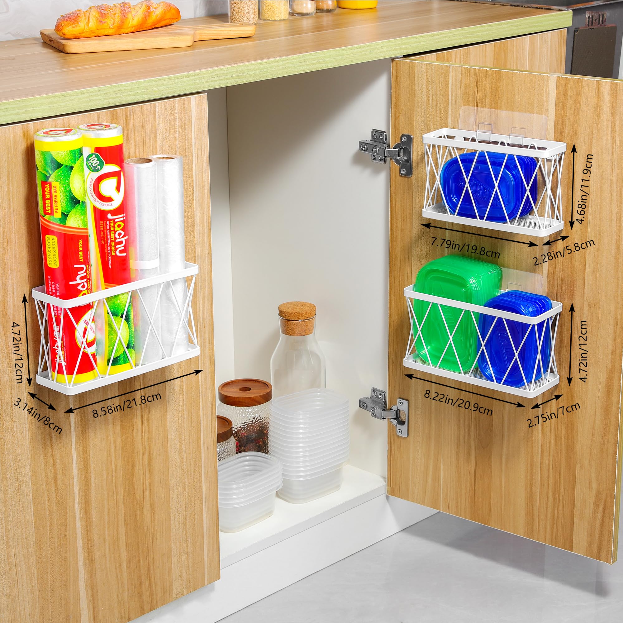 YIGII cabinet door lid holder keeps lids neatly stored and easy to grab.