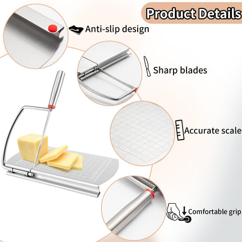 YIHAOSSING cheese slicer dishwasher-safe for easy cleanup