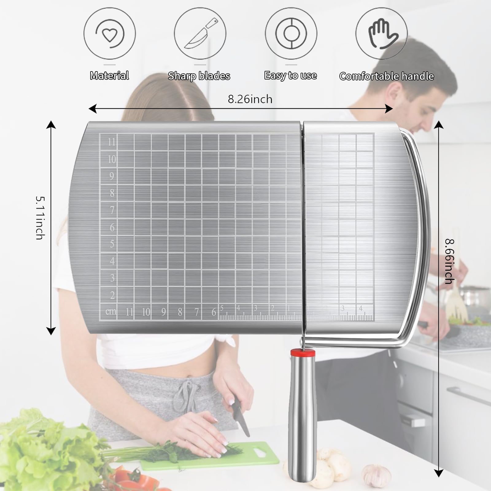 YIHAOSSING cheese slicer stainless steel body for durability
