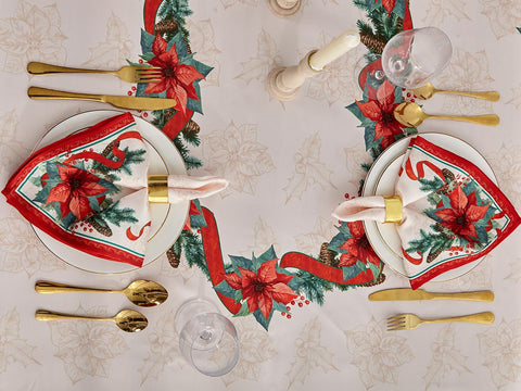 YiHomer tablecloth suitable for indoor and outdoor use during winter