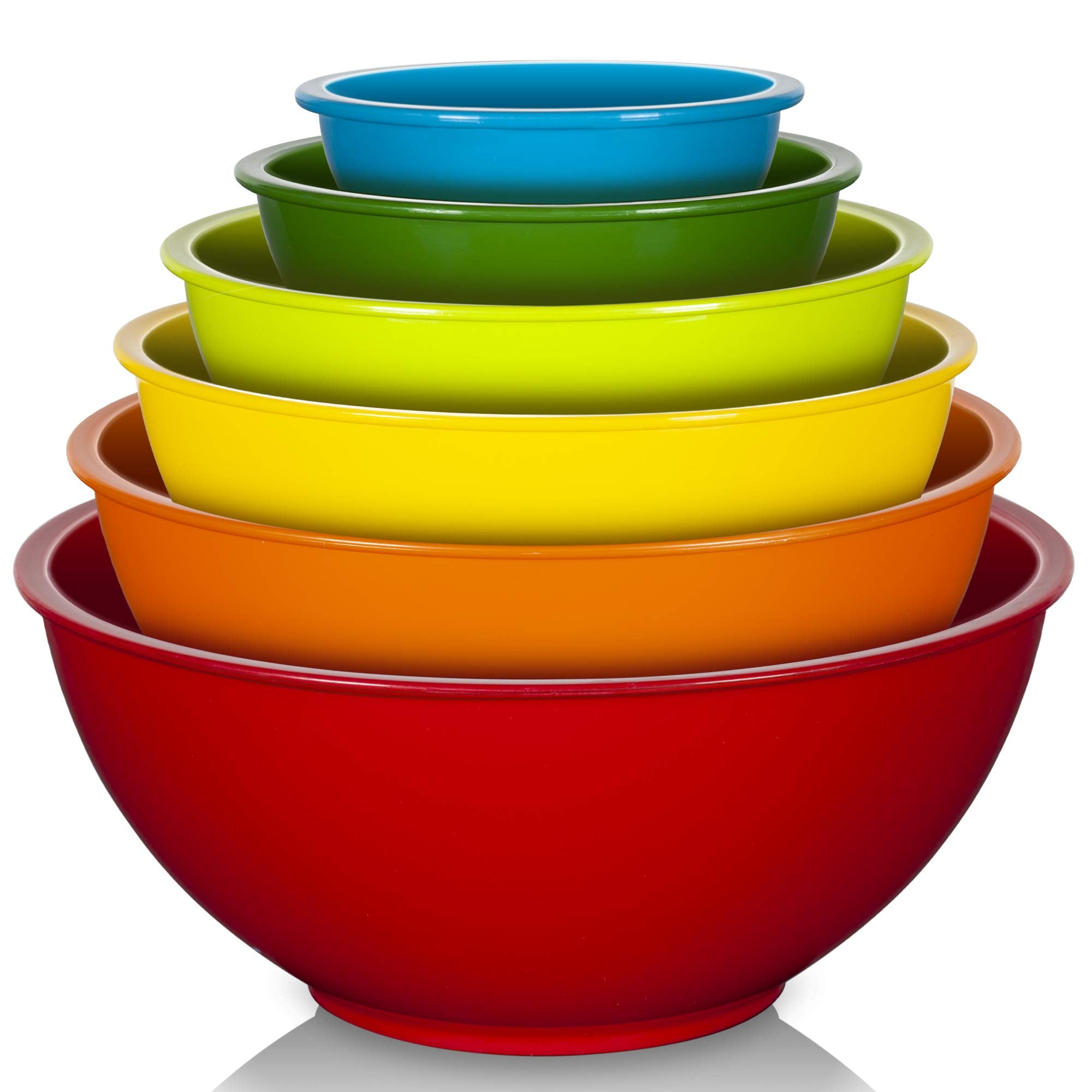 YIHONG 6-piece mixing bowls set with nesting design for space-saving prep