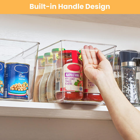 YIHONG clear bin helps closet organization, separating accessories and seasonal items with visibility.