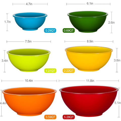 YIHONG rainbow bowls brighten kitchen scenes during meal prep and serving
