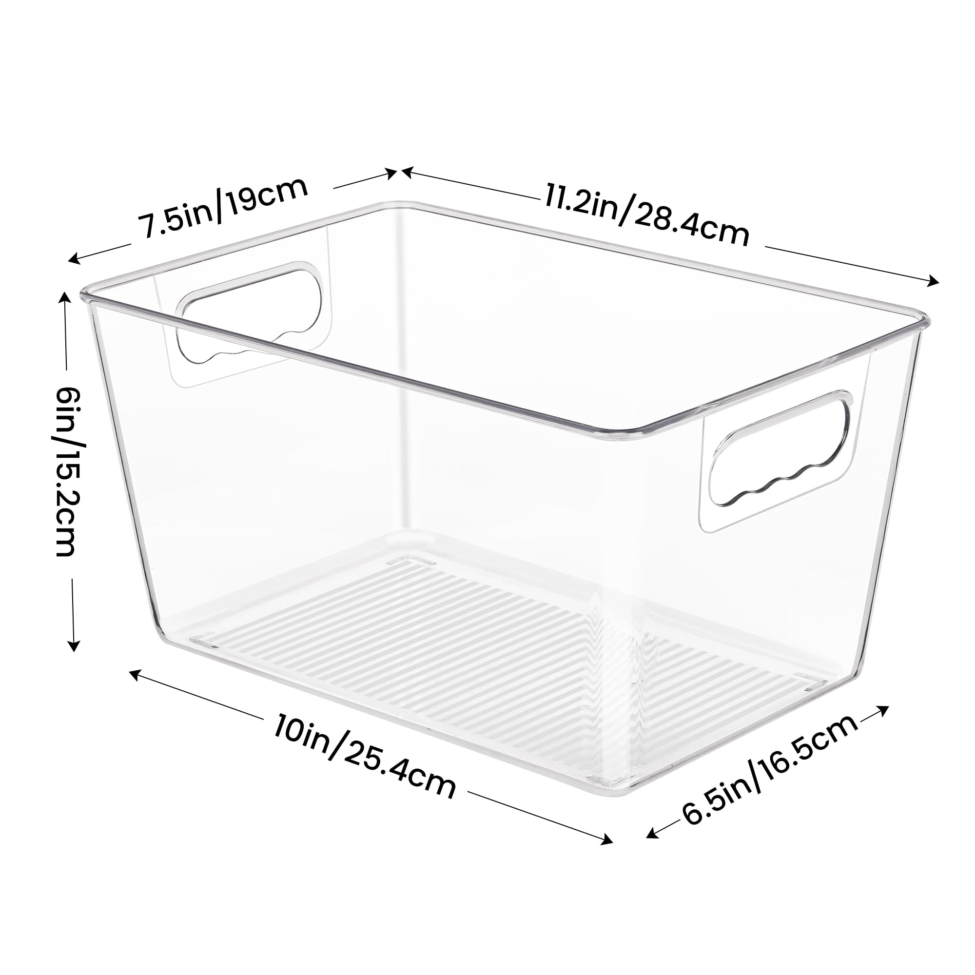 YIHONG see through fridge bin helps locate drinks quickly.