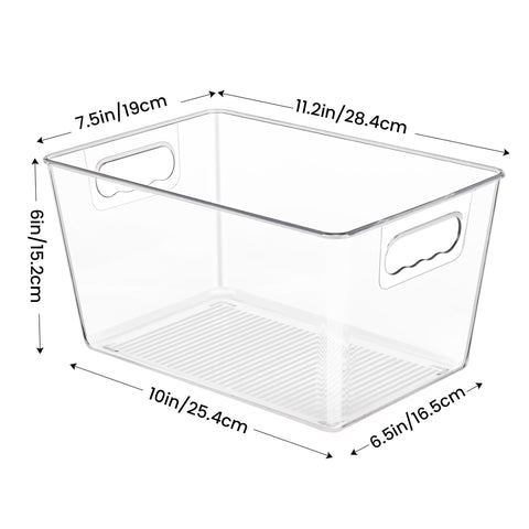 YIHONG see through fridge bin helps locate drinks quickly.