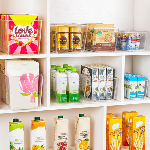 YIHONG stackable kitchen storage bin maximizes counter and shelf space.