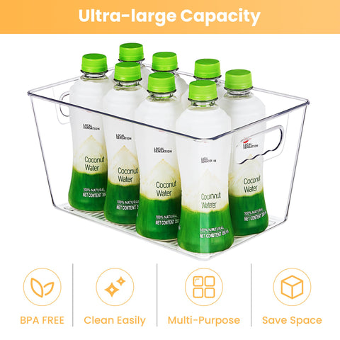 YIHONG under-sink organizer bin keeps cleaning supplies neatly arranged.