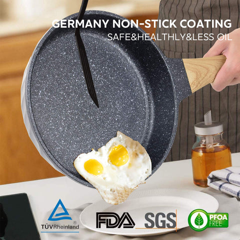YIIFEEO 11-inch pan for family meals with easy food release