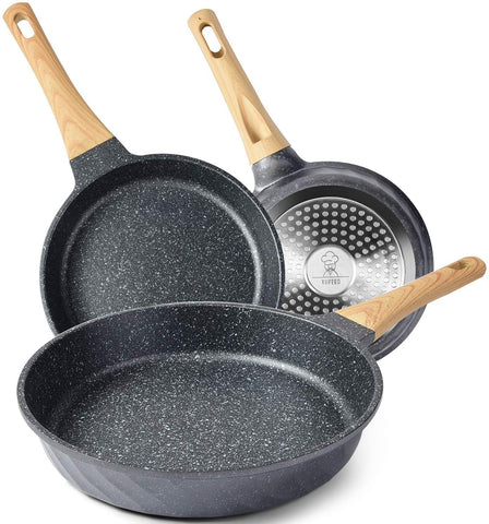 YIIFEEO 8-inch nonstick frying pan with easy food release