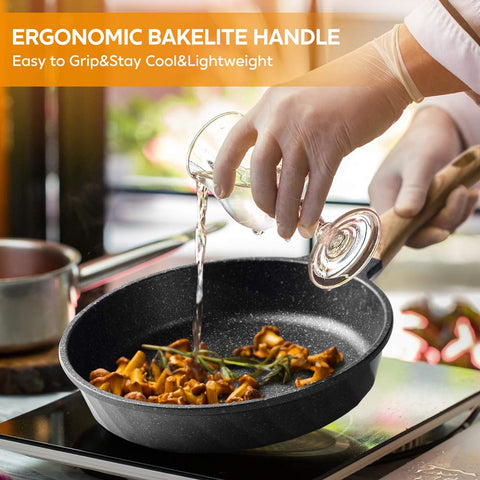 YIIFEEO heat-resistant handle for comfortable grip
