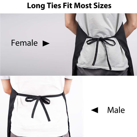 YIKA apron with stain-resistant coating protecting clothes from spills