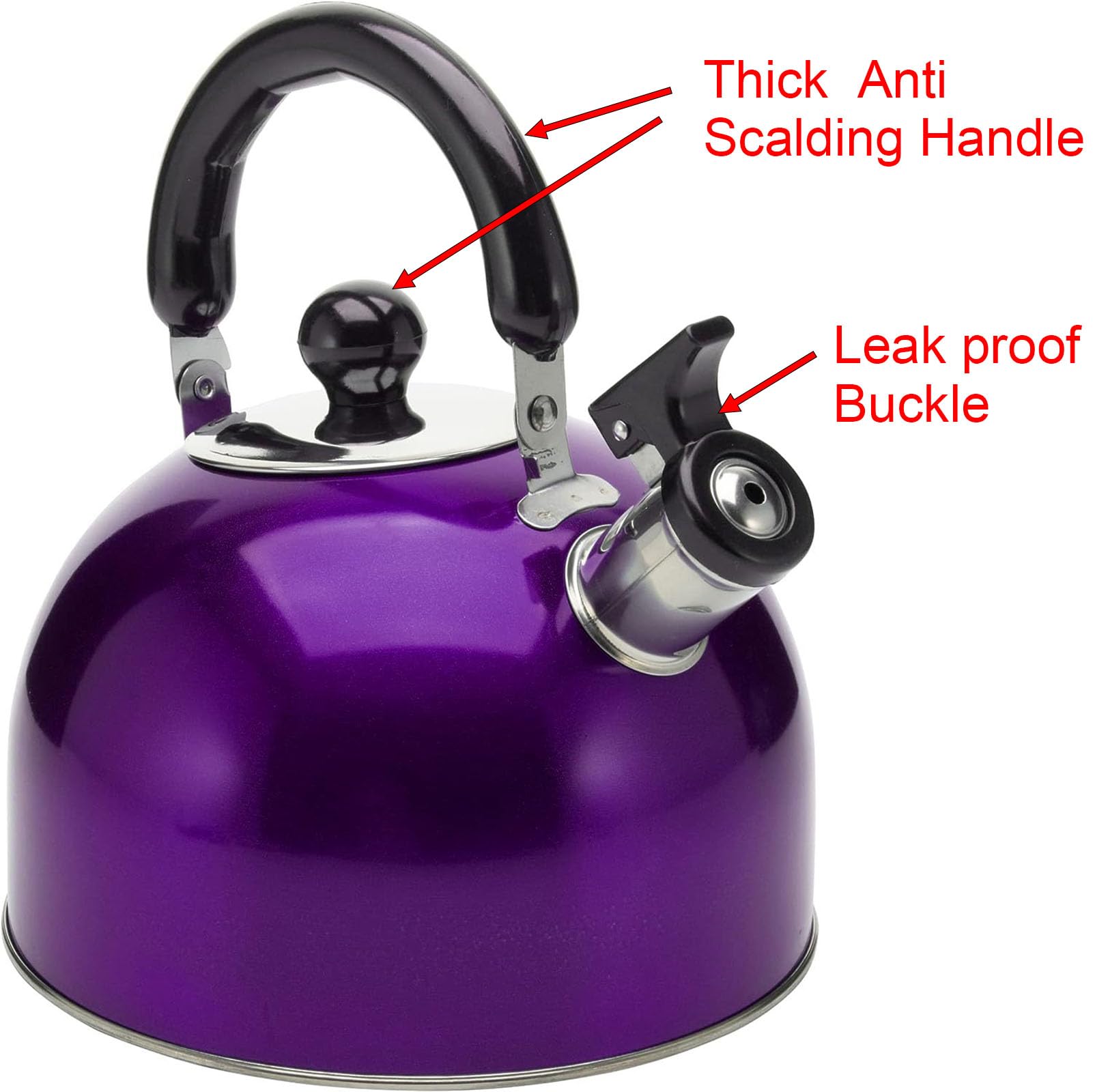 YIKANGHENG kettle displaying anti-scalding handle and pour spout for safe pouring.