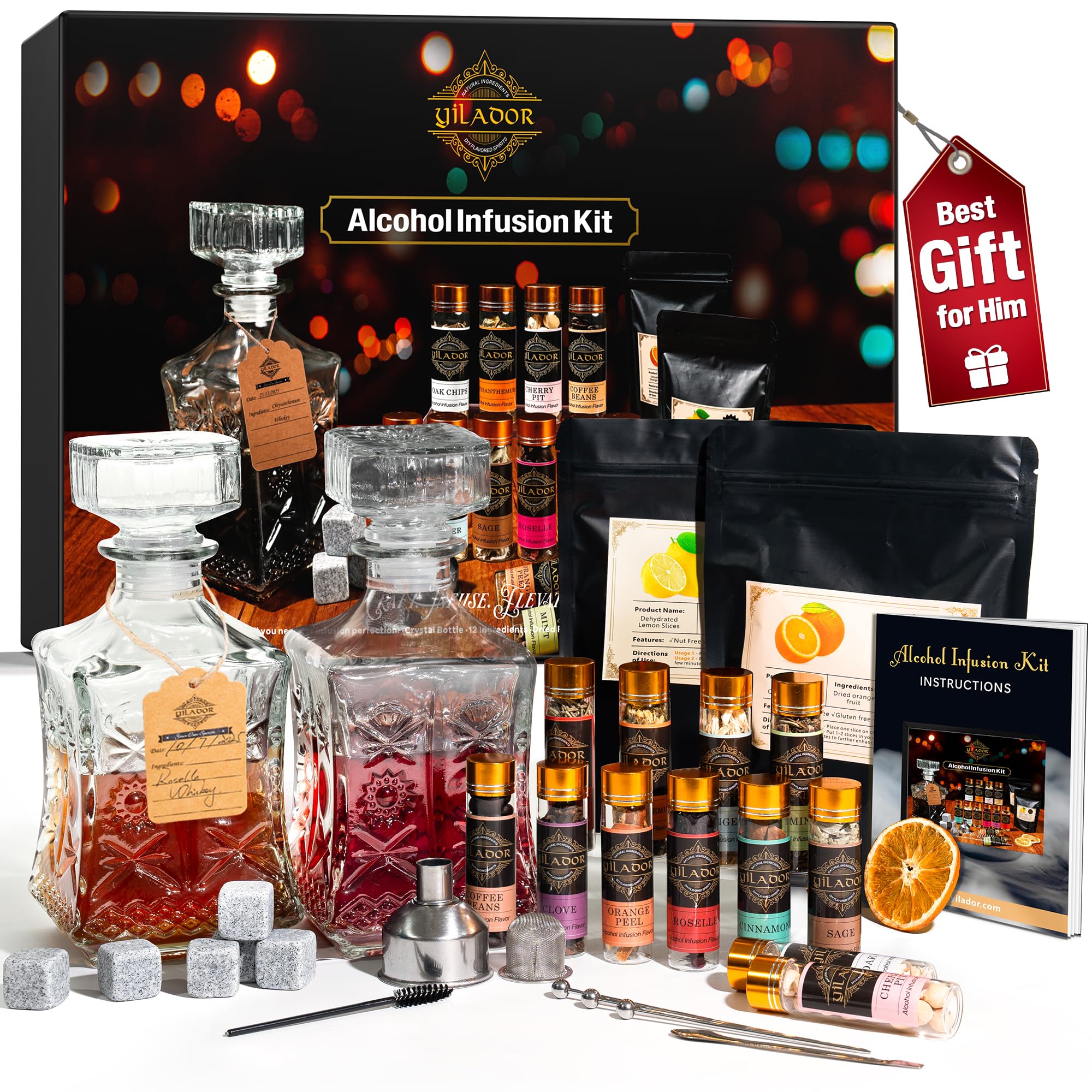 Yilador alcohol infusion kit packaging, premium and gift-ready