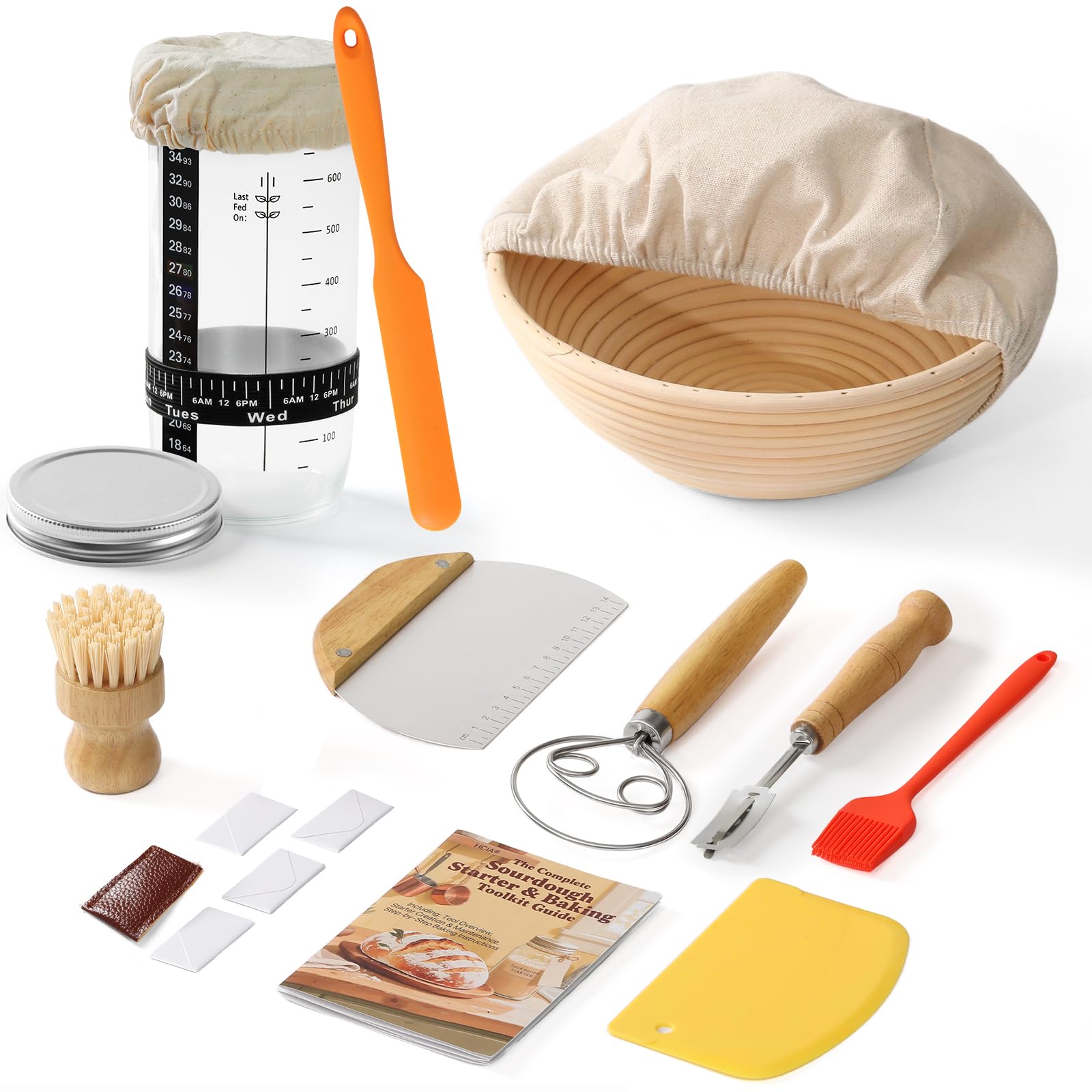 YILIHCIA banneton 9in proofing basket for even proofing and bakery-style crust.