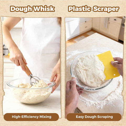 YILIHCIA dough scraper for clean edges and confident shaping.