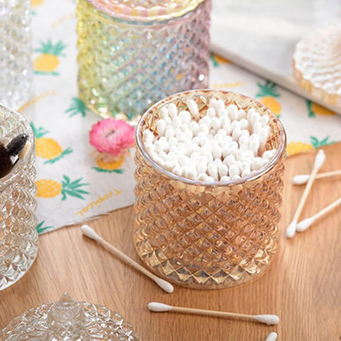 YILUSHHENGHUA candy and cookies jar amber on a festive serving table