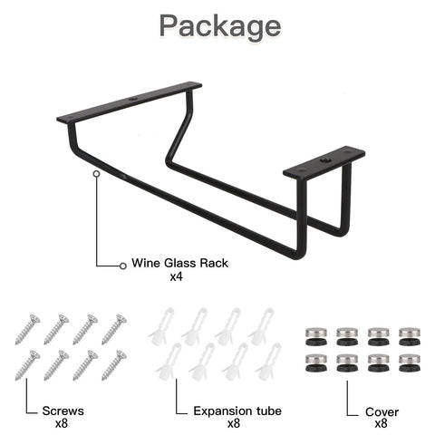 Yimerlen metal stemware rack offers durable storage with a polished finish