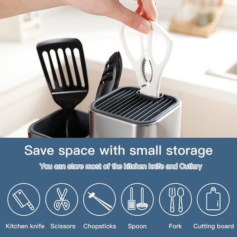 Cutlery holder image with space for spoons forks and chopsticks