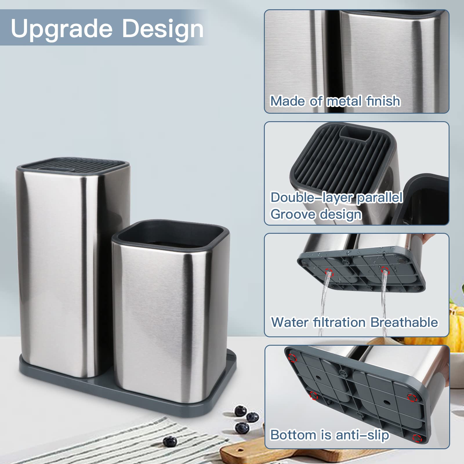 Cutting board stand with drainage promoting air flow