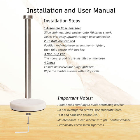 YIMIPHER stylish countertop accessory blending marble and metal aesthetics.