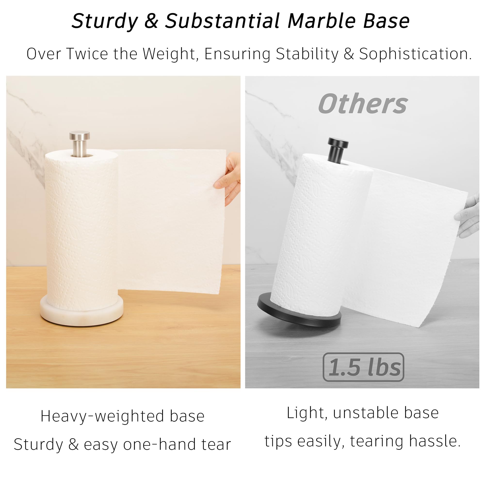 YIMIPHER non-slip bottom pad protects surfaces from scratches during handling.
