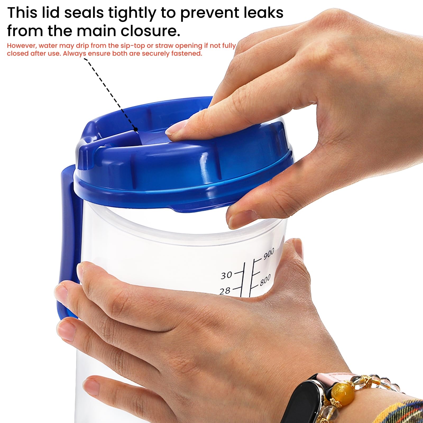 YIMITEE clear water intake scale helps track hydration