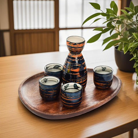 Ideal gift set for sake lovers and celebrations with timeless design