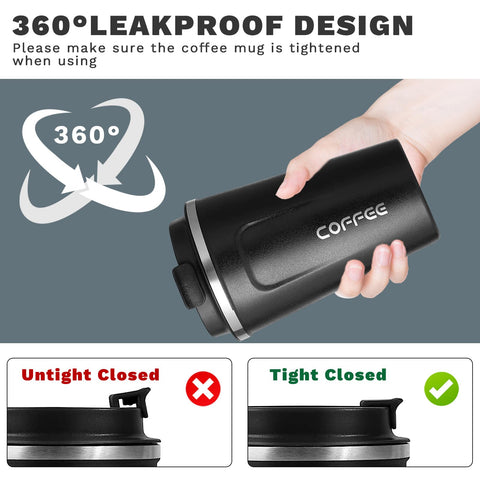 YINBAOGE 17oz capacity suits daily coffee and road trips